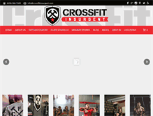 Tablet Screenshot of crossfitinsurgent.com